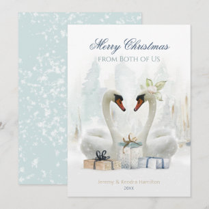 Frohe Weihnachten von uns beiden Schwänen - Weihna