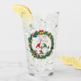 Frohe Weihnachten von "Unser Gnome" zu "Dein" auf  Glas