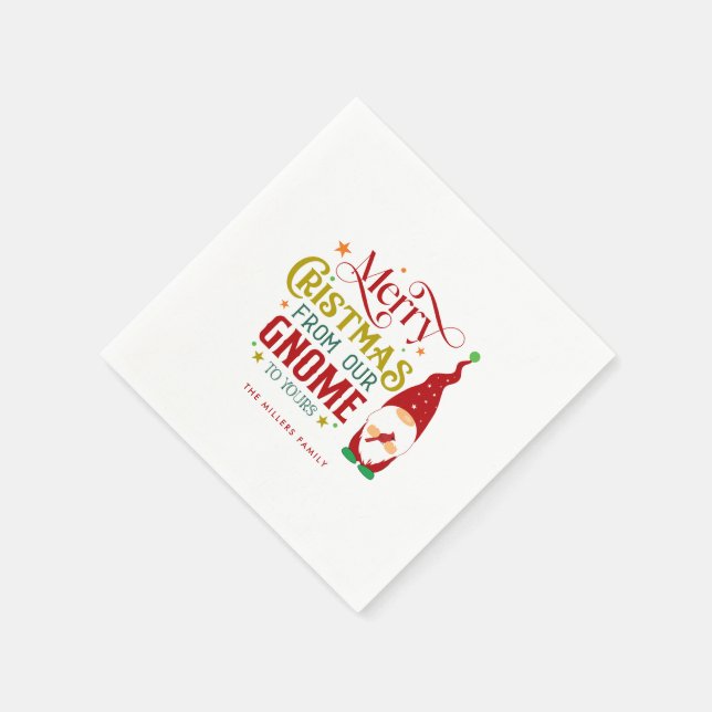 Frohe Weihnachten von unserem Genom zu deinen Serviette (Ecke)