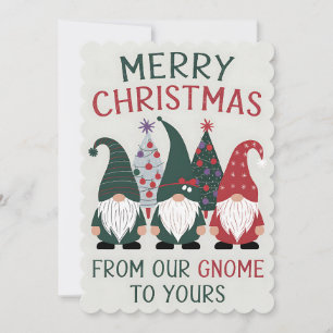 Frohe Weihnachten von unserem Gnom zu deinem Weihn Einladung