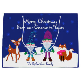 Frohe Weihnachten Von unserem Gnome zu Yours Blue Große Geschenktüte