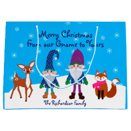 Frohe Weihnachten Von unserem Gnome zu Yours Deer  Große Geschenktüte