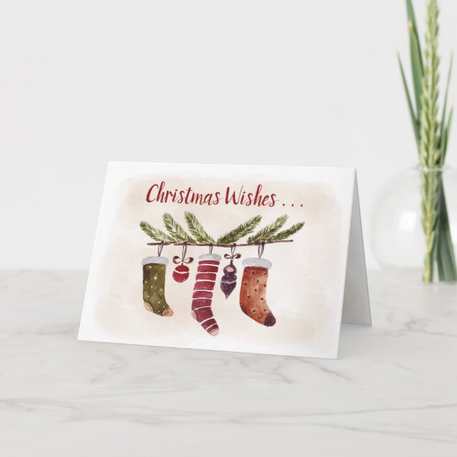 Frohe Weihnachten von unserem Haus zu deinem. (Vorderseite)