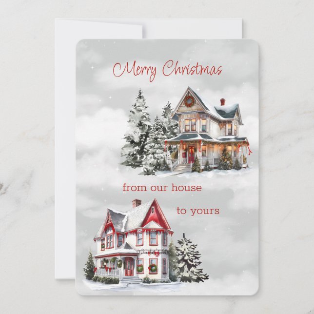 Frohe Weihnachten von unserem Haus zu Ihrem Viktor (Vorderseite)