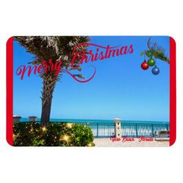 Frohe Weihnachten von Vero Beach Florida Ozean Magnet