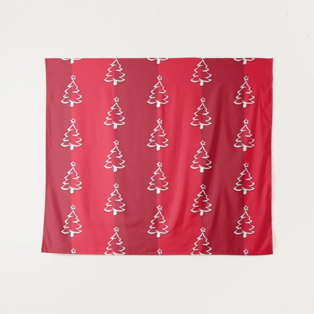Frohe Weihnachten Wandteppich (Vorderseite (Horizontal))