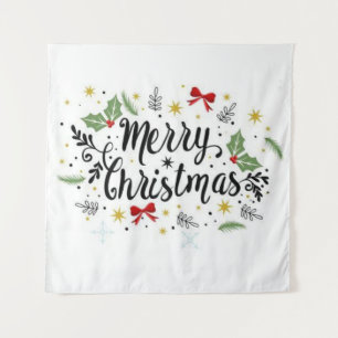 Frohe Weihnachten Wandteppich