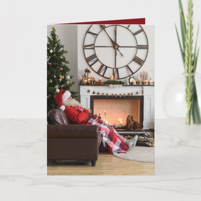 Frohe Weihnachten Warme gemütliche Feuerstelle San (Vorderseite)