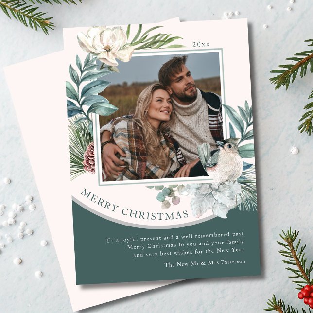 Frohe Weihnachten Wasserfarbe Neugezogenes Blumeng (Von Creator hochgeladen)