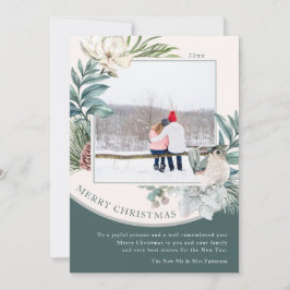 Frohe Weihnachten Wasserfarbe Neugezogenes Blumeng