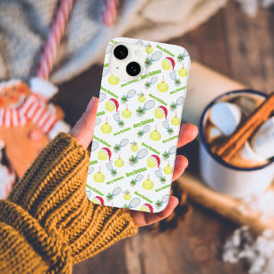Frohe Weihnachten Wasserfarbe Tennis-Schläger Und Case-Mate iPhone 14 Hülle