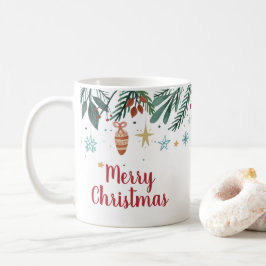 Frohe Weihnachten, Wasserfarbe Weihnachtsbaum Gesc Kaffeetasse
