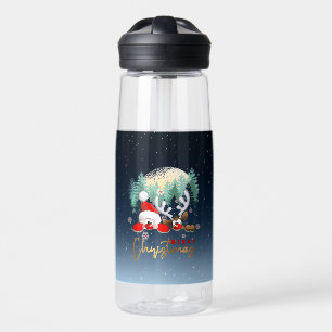 Frohe Weihnachten Wasserflasche Trinkflasche