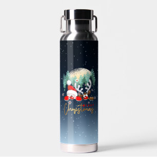 Frohe Weihnachten Wasserflasche Trinkflasche