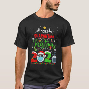 Frohe Weihnachten Weihnachten 2021 Maske Pajamas F T-Shirt