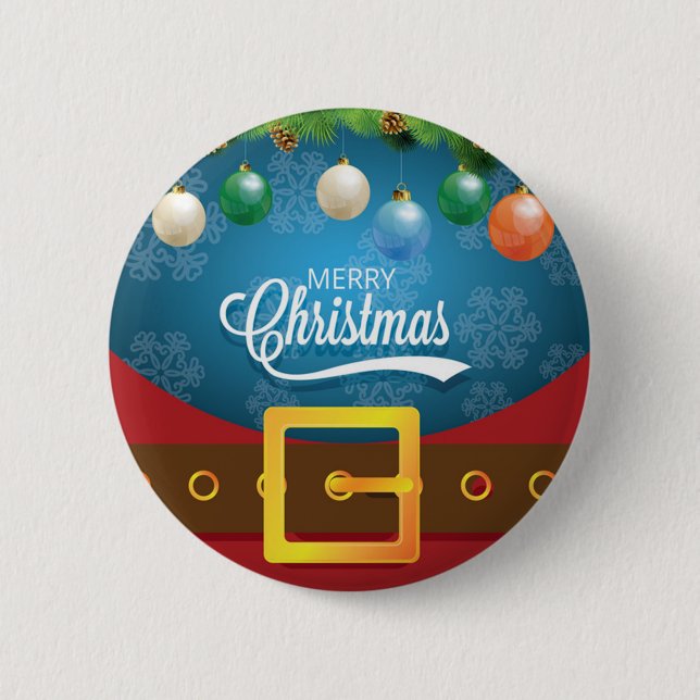 Frohe Weihnachten Weihnachten Anzug Button (Vorderseite)