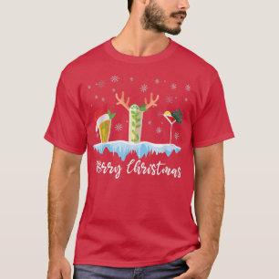 Frohe Weihnachten Weihnachten Barkeeper Drink Mier T-Shirt