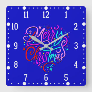 Frohe Weihnachten - Weihnachten Designs Uhr