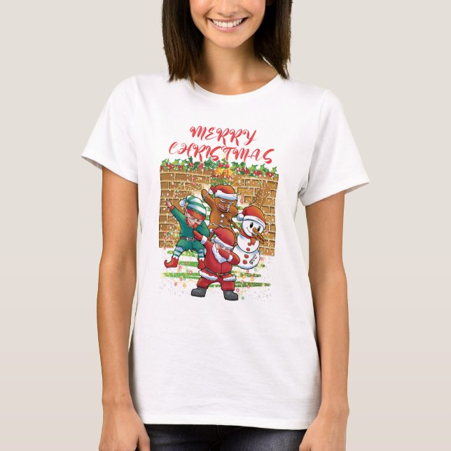 Frohe Weihnachten Weihnachten Frauen Weiß T-Shirt (Vorderseite)