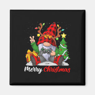 Frohe Weihnachten Weihnachten Gamer Gnome Video Ga Magnet