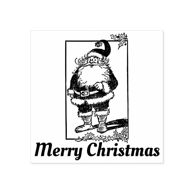 Frohe Weihnachten Weihnachten Gummistempel (Prägung)