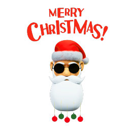 Frohe Weihnachten Weihnachten in Cooler Sonnenbril T-Shirt
