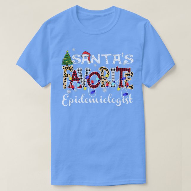 Frohe Weihnachten Weihnachten, Lieblingsepidemiolo T-Shirt (Design vorne)