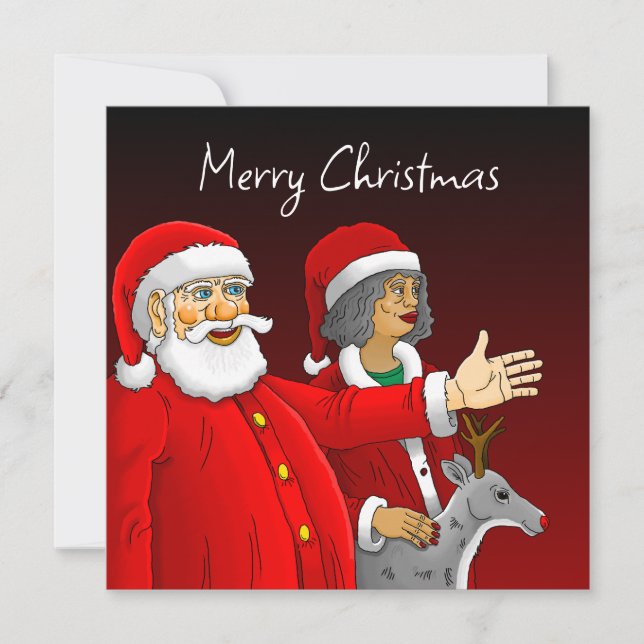 Frohe Weihnachten Weihnachten Mitteilungskarte (Vorderseite)