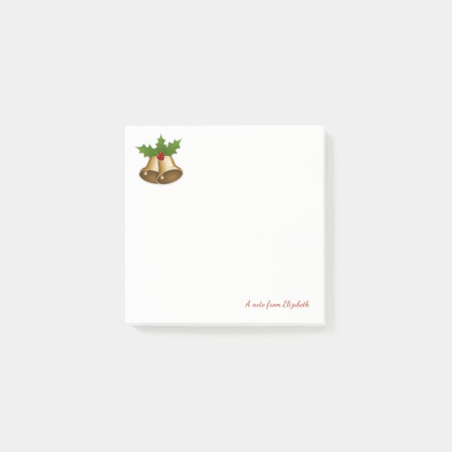Frohe Weihnachten, Weihnachten - Personalisiert Post-it Klebezettel (Vorderseite)