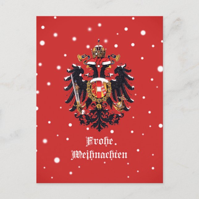 "Frohe Weihnachten" Weihnachten Postkarte (Vorderseite)