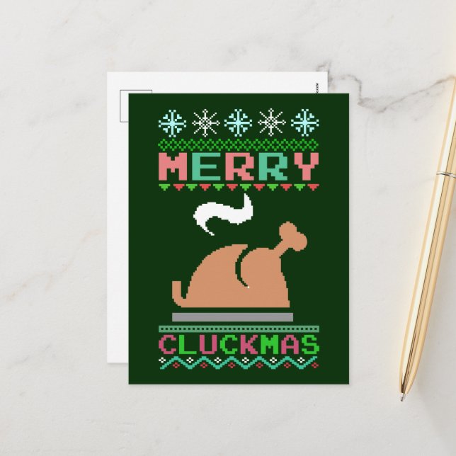 Frohe Weihnachten - Weihnachten Röstete Türkei Ugl (Vorderseite/Rückseite Beispiel)