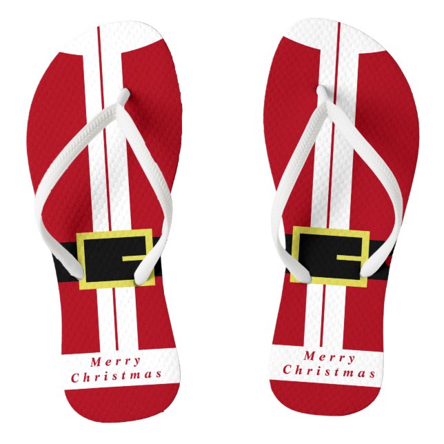 Frohe Weihnachten - Weihnachten - Sei glücklich Flip Flops (Fußbett)