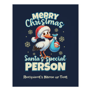 Frohe Weihnachten Weihnachten Sonderperson Niedlic Poster