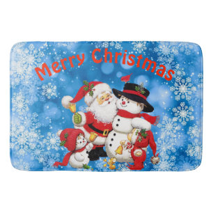 Frohe Weihnachten Weihnachten und Freunde Badematte