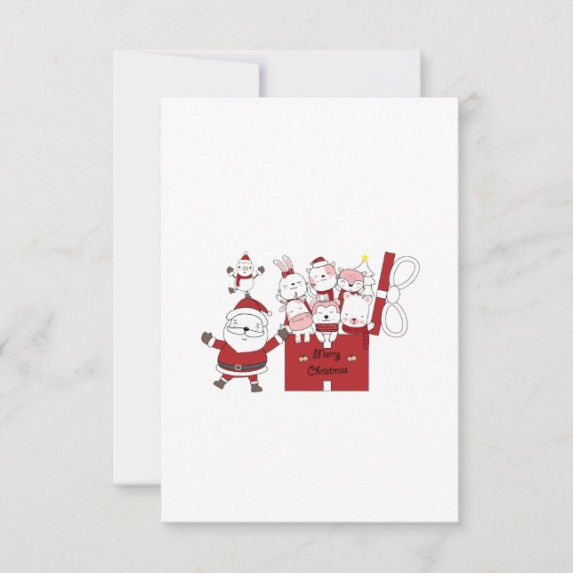 Frohe Weihnachten Weihnachten und Geschenkboxen Einladung (Vorderseite)