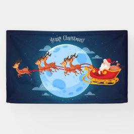 Frohe Weihnachten Weihnachten und Sleigh Banner