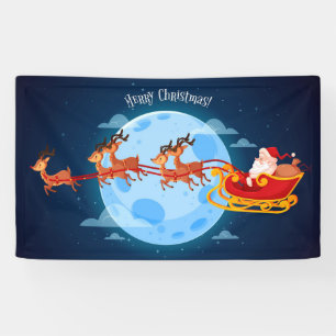 Frohe Weihnachten Weihnachten und Sleigh Banner