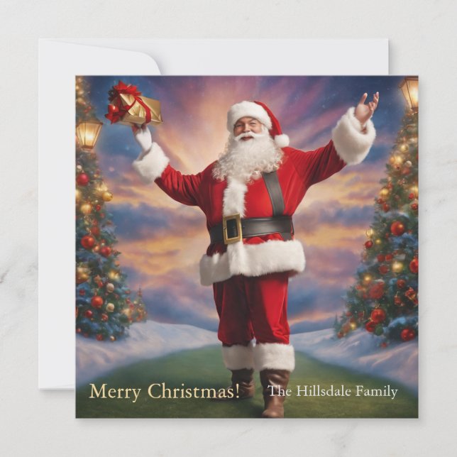 Frohe Weihnachten Weihnachten und Weihnachtsbaumen (Vorderseite)