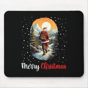 Frohe Weihnachten Weihnachten Wandern Trekking Ber Mousepad