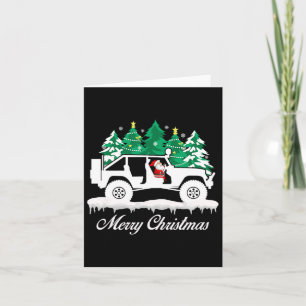Frohe Weihnachten Weihnachten Weihnachten Auto 4x4 Karte