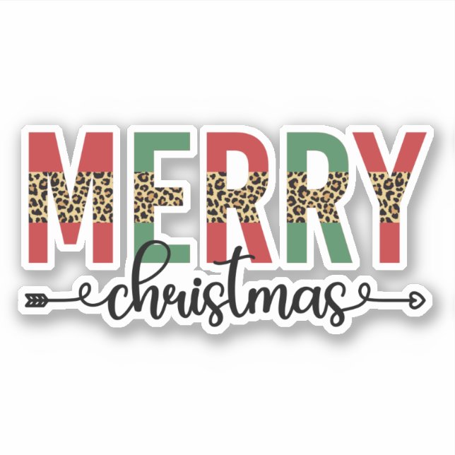 Frohe Weihnachten Weihnachten Weihnachten Weihnach Aufkleber (Vorderseite)