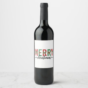 Frohe Weihnachten Weihnachten Weihnachten Weihnach Weinetikett