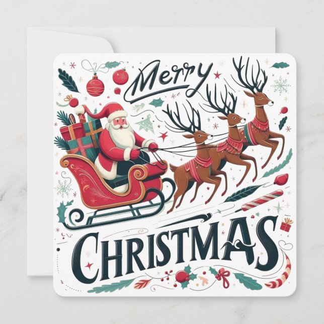 Frohe Weihnachten Weihnachten Weihnachtsfeier Einladung (Vorderseite)