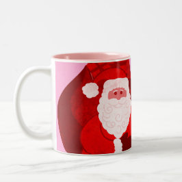 Frohe Weihnachten Weihnachten Weihnachtsgrün/Rosa Zweifarbige Tasse