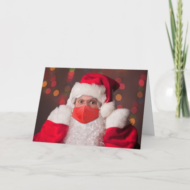 Frohe Weihnachten Weihnachten Weihnachtsmann auf d (Vorderseite)
