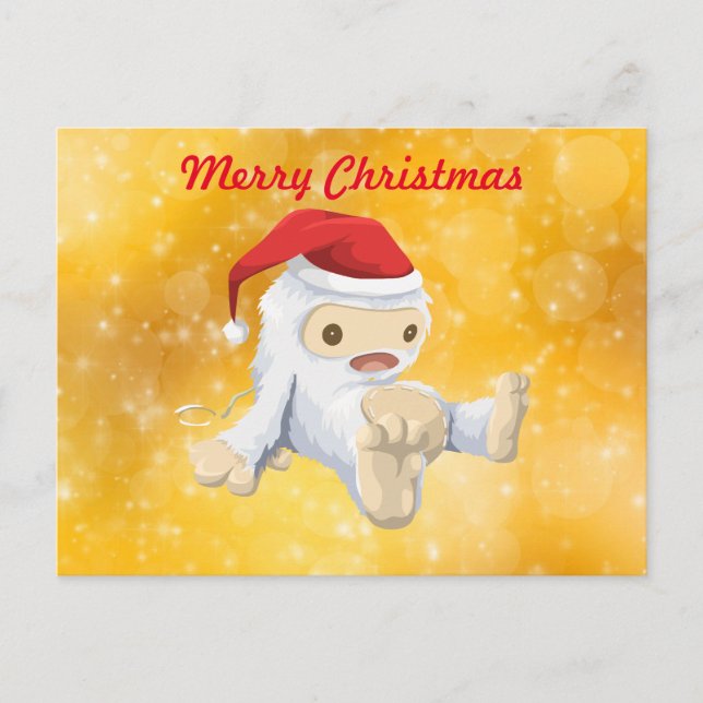 Frohe Weihnachten - Weihnachten Yeti in Weihnachts (Vorderseite)