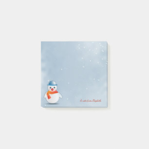Frohe Weihnachten, Weihnachts-Schneemann - Persona Post-it Klebezettel