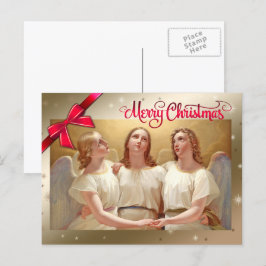 Frohe Weihnachten. WeihnachtsAngels Feiertagspostkarte