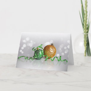 Frohe Weihnachten, Weihnachtsbällchen Feiertagskarte