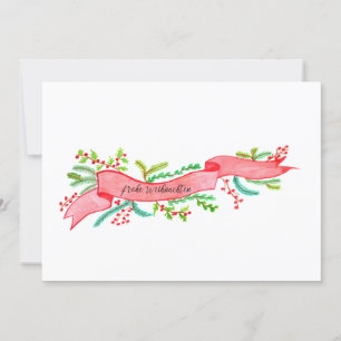 Frohe Weihnachten, Weihnachtsbanner Einladung